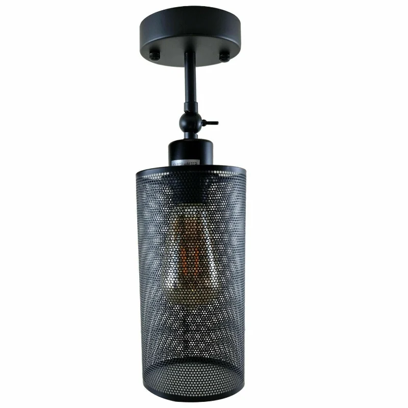 Stylische Wandlampe Vintage DrahtKäfig E27 Fassung~1558