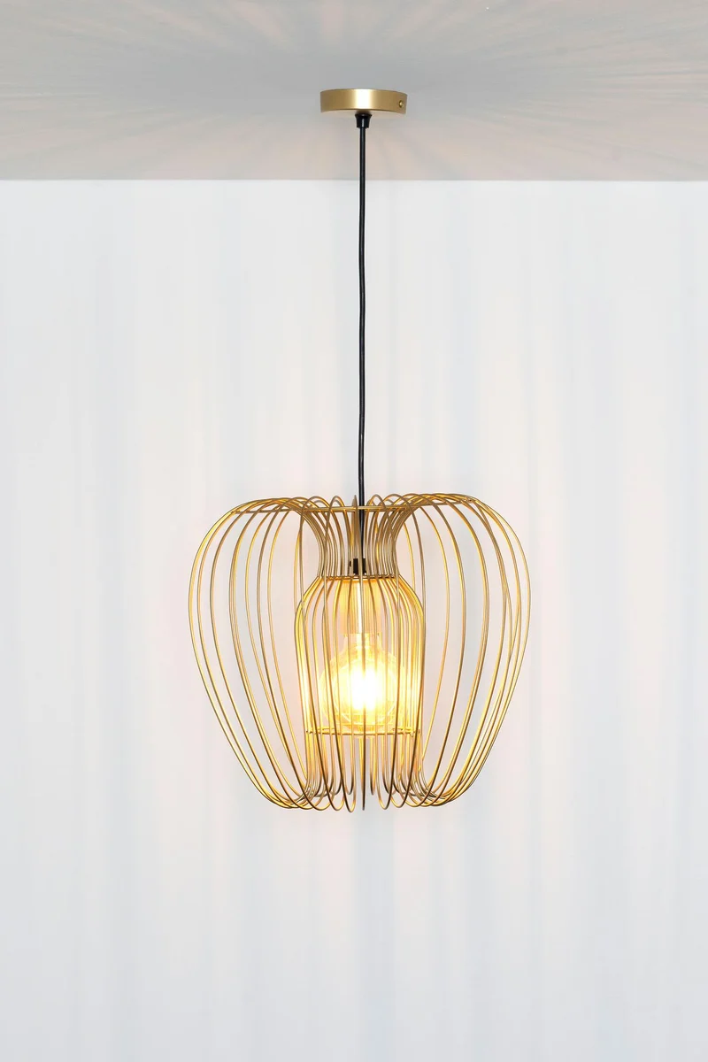 Hängelampe Protetto Solo Rund Ø 34cm Gold