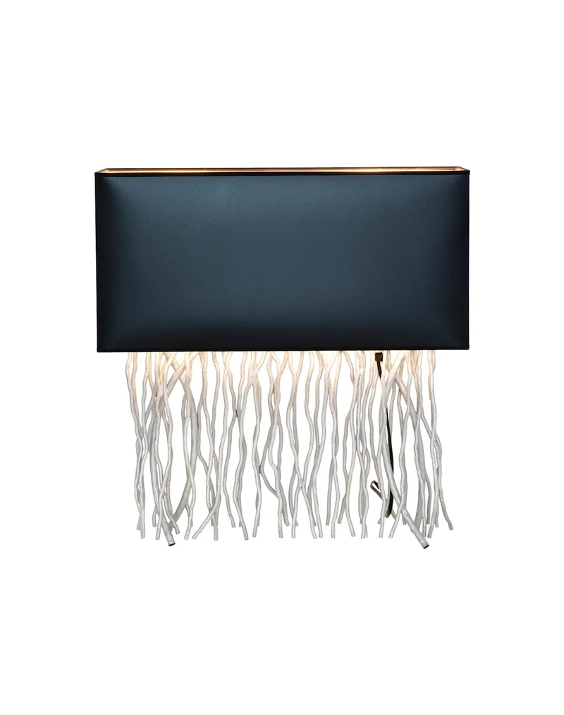 Tischlampe Capri 2-flammig mit Schirm 50x18cm