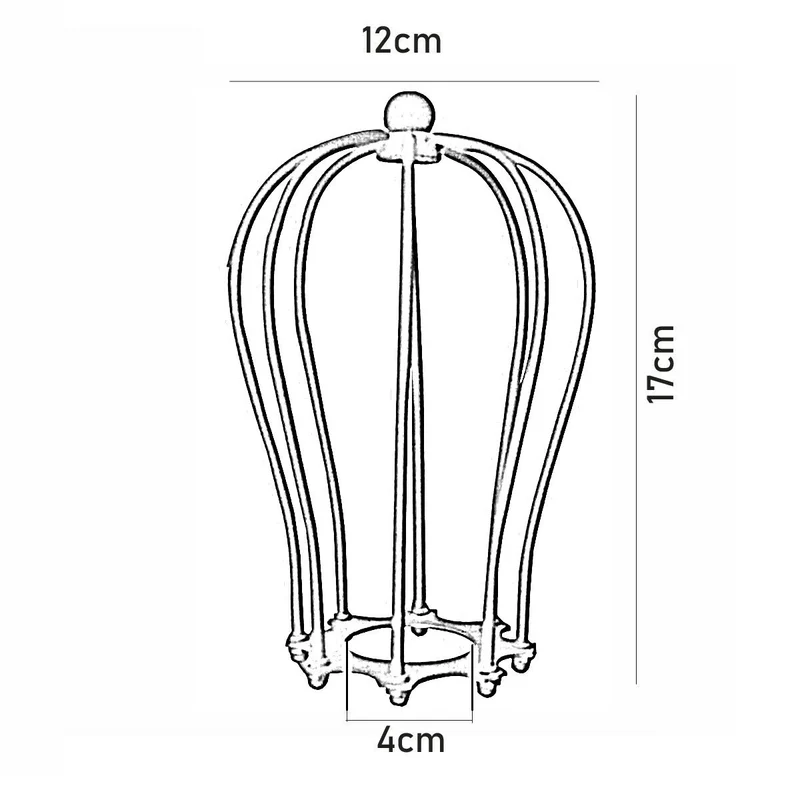 lampenschirm rustikal rot ballonform käfig ~1269