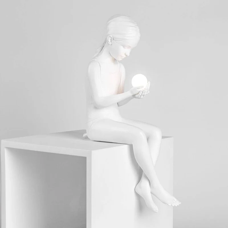 Seletti Innerglow Mini LED-Tischleuchte Mädchen dimmbar