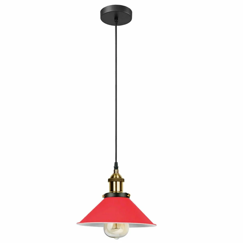Industrial Loft Pendelleuchte 22cm Metall Design bunte ~1554