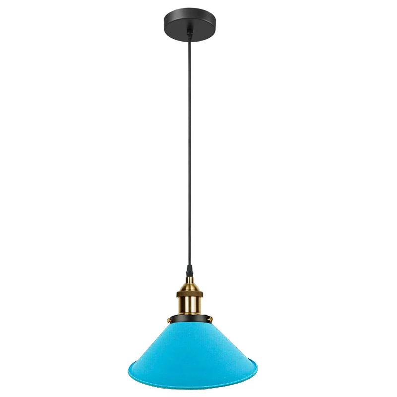 Industrial Loft Pendelleuchte 22cm Metall Design bunte ~1554