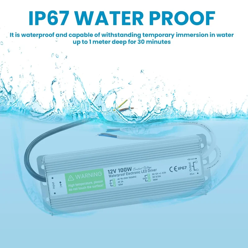 Ledsone Wasserdichter LED Trafo 12V 10W IP67 Netzteil ~1099