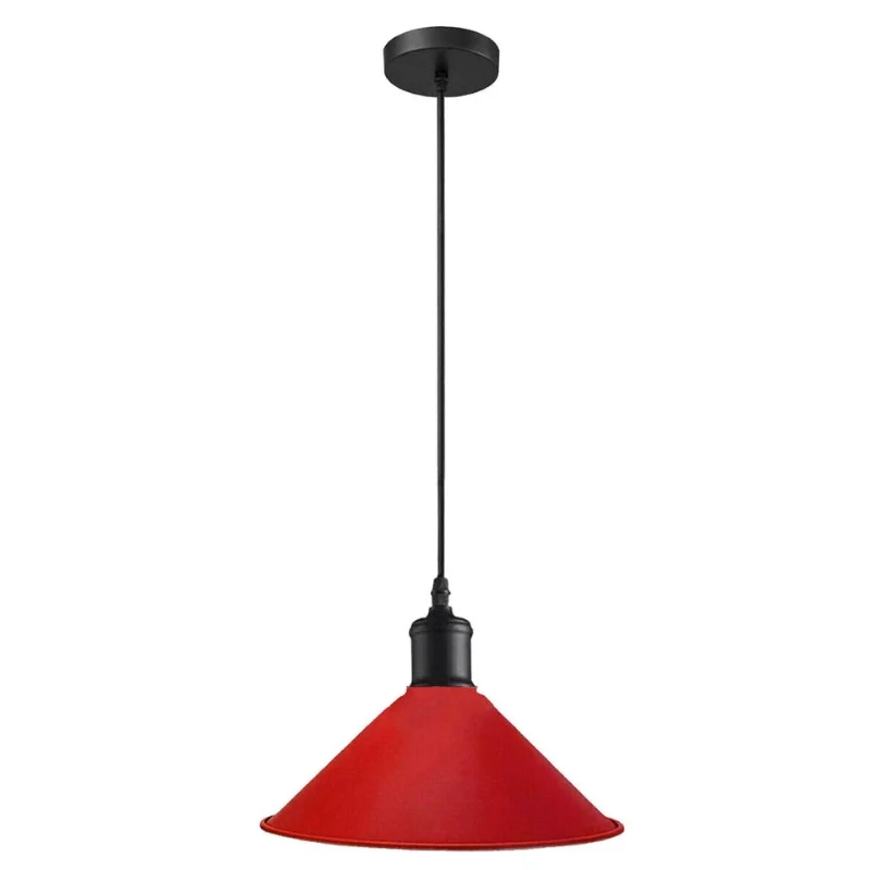 Hängelampen Esstisch, rote, Metall, Ø 22cm ,Kegel, E27~1489