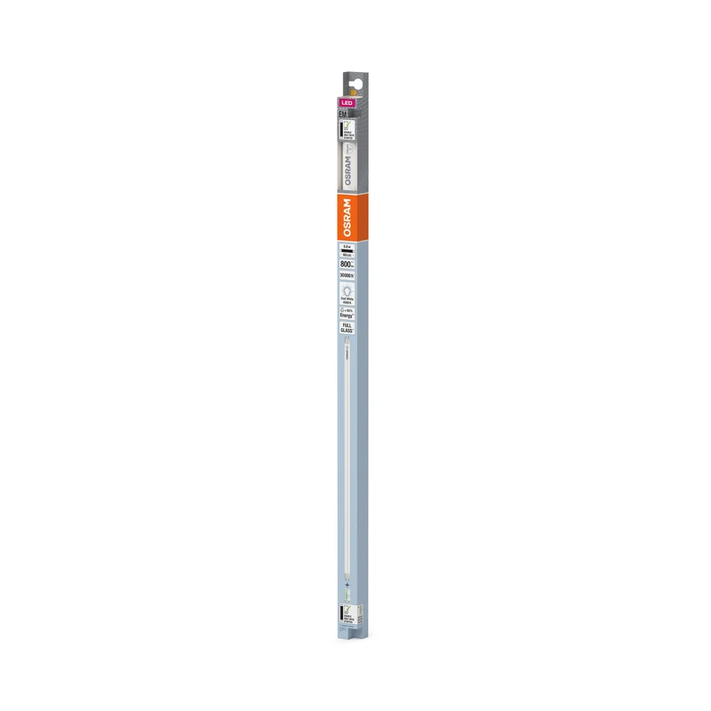 OSRAM LED TUBE T8 EM in Röhre, zweiseitig gesockelt-Form, LED-Röhre, Bleifreies Glas, Matt, 6,6 W, (ex 18 W), 800 lm, Kaltweiß, 4000 K, 30000 h, CRI 80