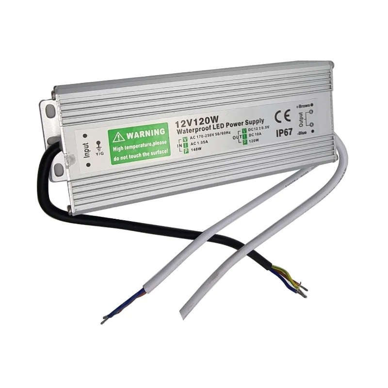 LED trafo 12 volt 10A | 120W | IP67 Wasserdicht netzteil~1092