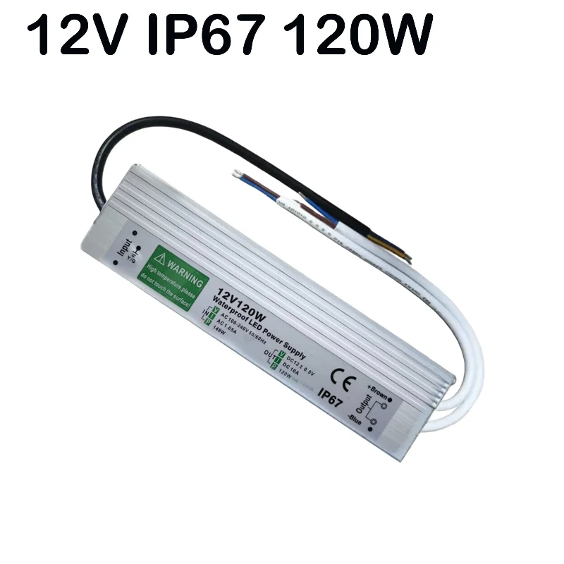 LED trafo 12 volt 10A | 120W | IP67 Wasserdicht netzteil~1092