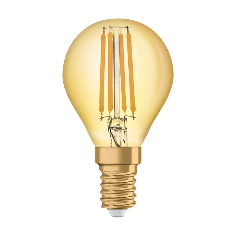 OSRAM VINTAGE 1906® LED Lampe LED CLASSIC P 4W 824 Gold E14, 410 lm, 2400 K, Warm Comfort Light