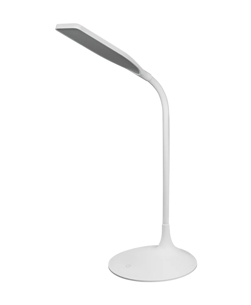 LEDVANCE Panan Disc LED Tischleuchte Weiß, Warmweiß 3000K, Akku-Betrieb, Dimmbar, Flexibler Hals, für Wohn- und Arbeitsbereiche
