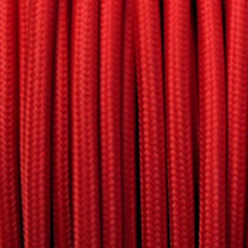 Hochwertiges Rot Farbenes 3-adrige stoffkabel für Lampe~1129
