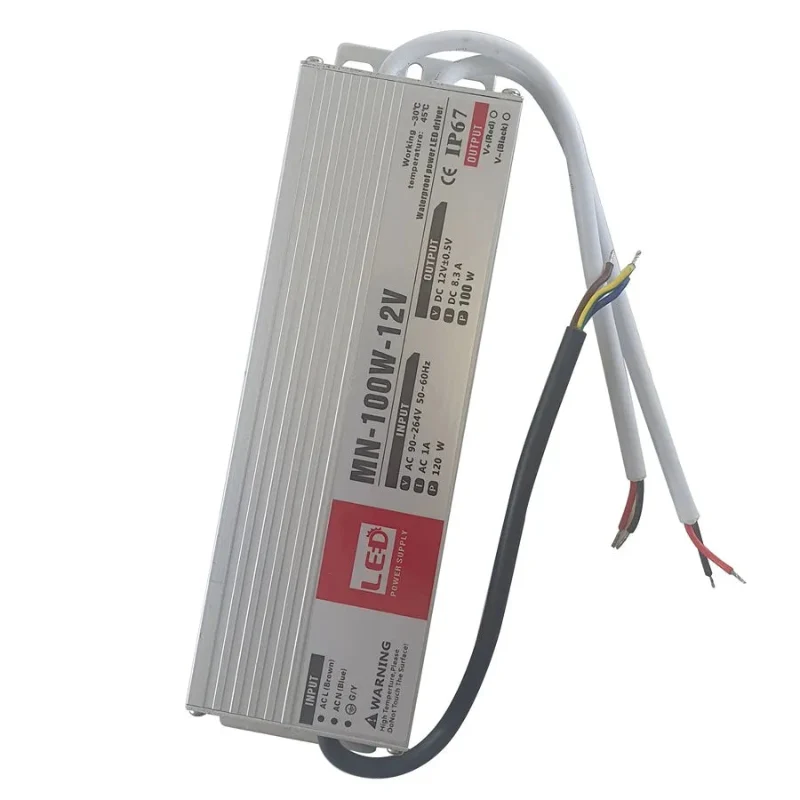 LED transformator 12v | 8,33A |100W |IP67~1314