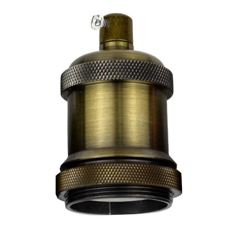 E27 Lampenfassung Vintage Messing Antik Grün | LEDSONE ~1114