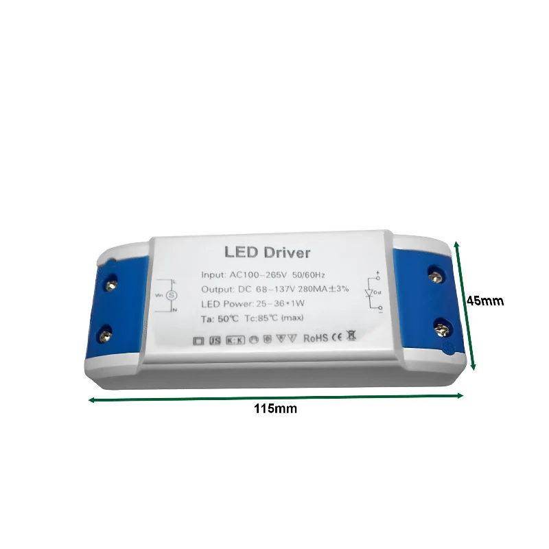 LED Treiber Netzteil 25-36W Konstantstrom Kompakt ~1110