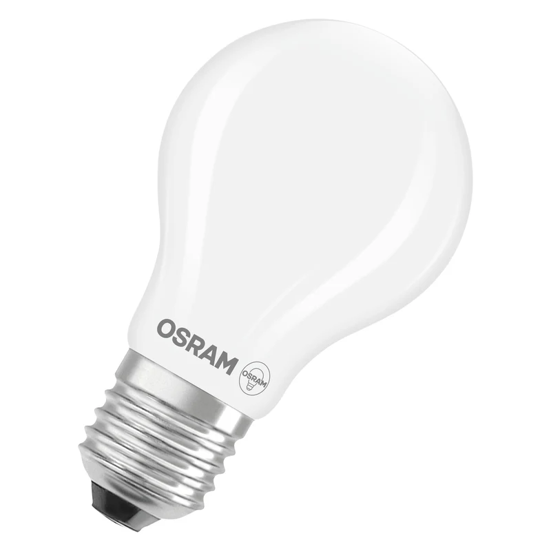OSRAM LED LAMPS ENERGY CLASS A ENERGY EFFICIENCY FILAMENT CLASSIC A in A-Form, LED-Lampe, Bleifreies Glas, Matt, 2,2 W, 470 lm, Warmweiß, Energieeffizienzklasse: A, 2er