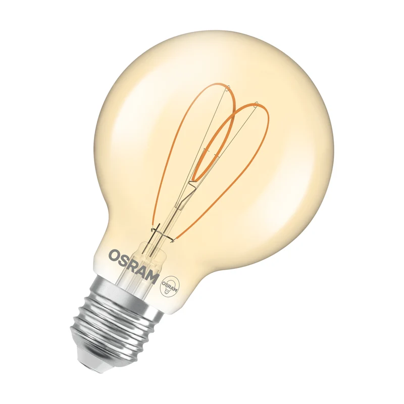 OSRAM Vintage 1906 Globe LED-Lampe Gold, 4.9W, 470lm, E27 , Comfort warm white
