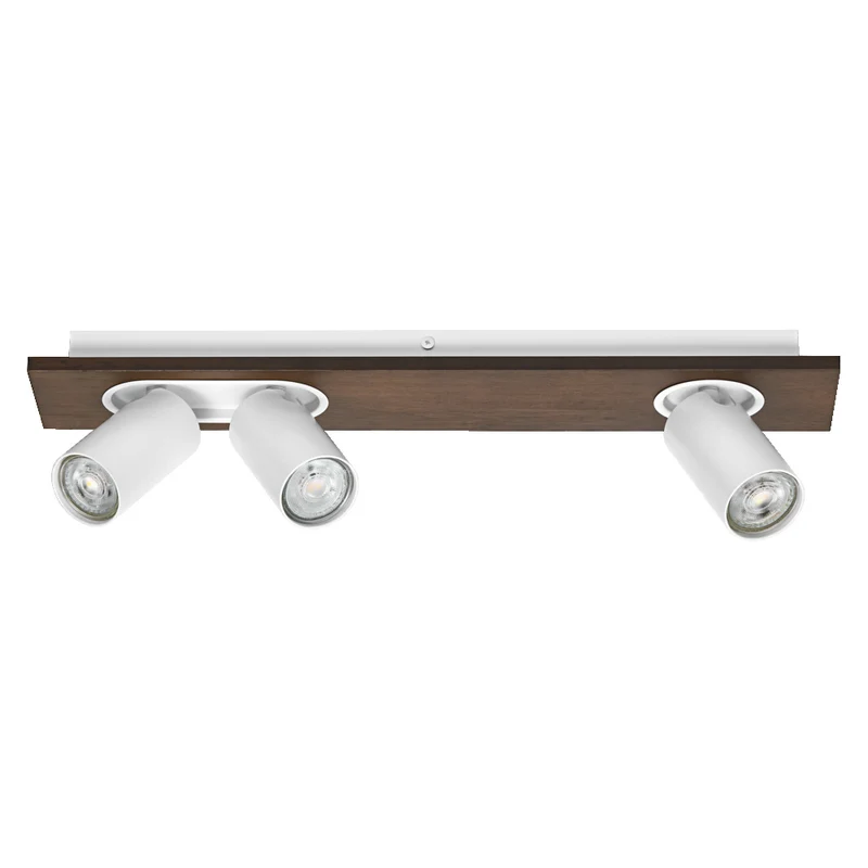 OSRAM DECOR SPOT MERCURY Deckenleuchte, 3 x 3,4W, Holzoptik, weiß
