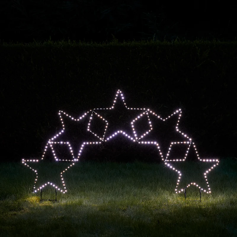 5er Sternenbogen Bicolor LED Stableuchte