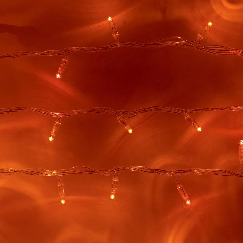 Core Connect 30m 300er LED Lichterkette orange koppelbar transparentes Kabel