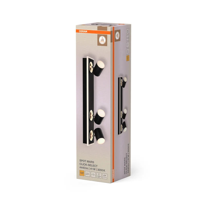 OSRAM DECOR SPOT MARS Deckenleuchte, 41W, 1.425lm, schwarz