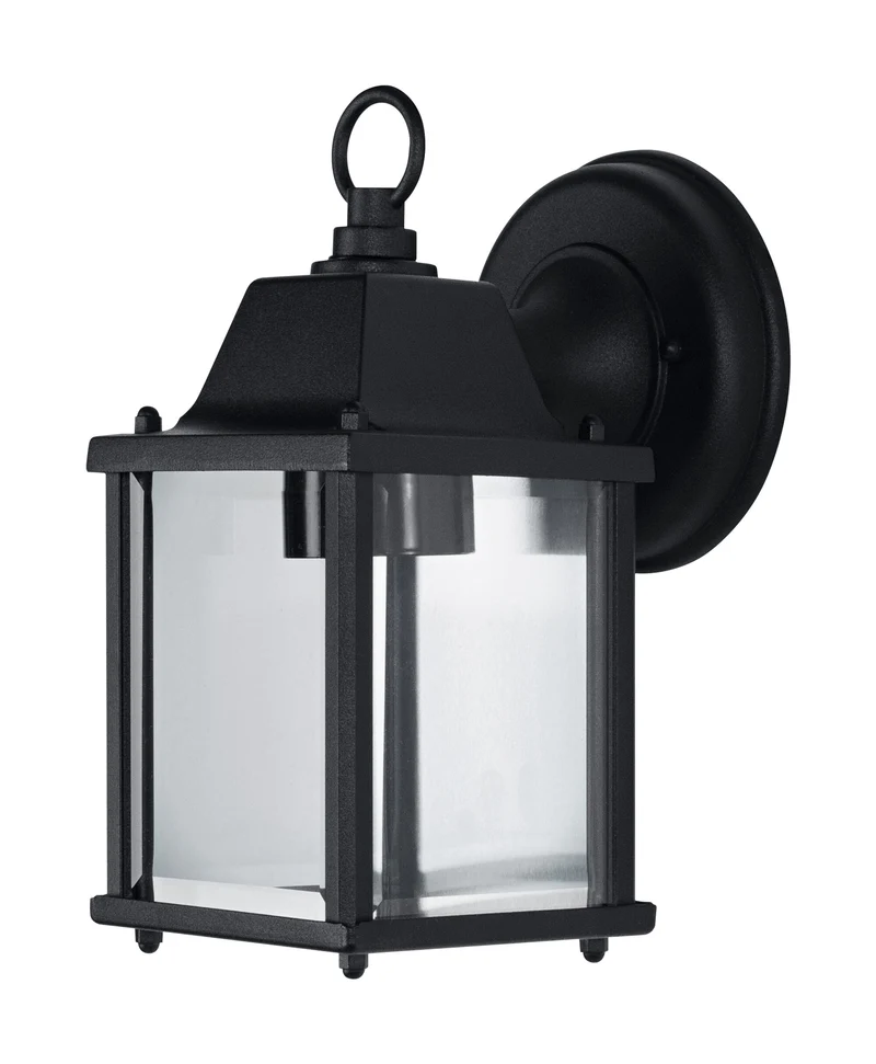 OSRAM ENDURA Classic Außenleuchte S E27 Schwarz, Aluminiumdruckguss, klares Glas, IP43, ohne Leuchtmittel, für Außenmontage geeignet