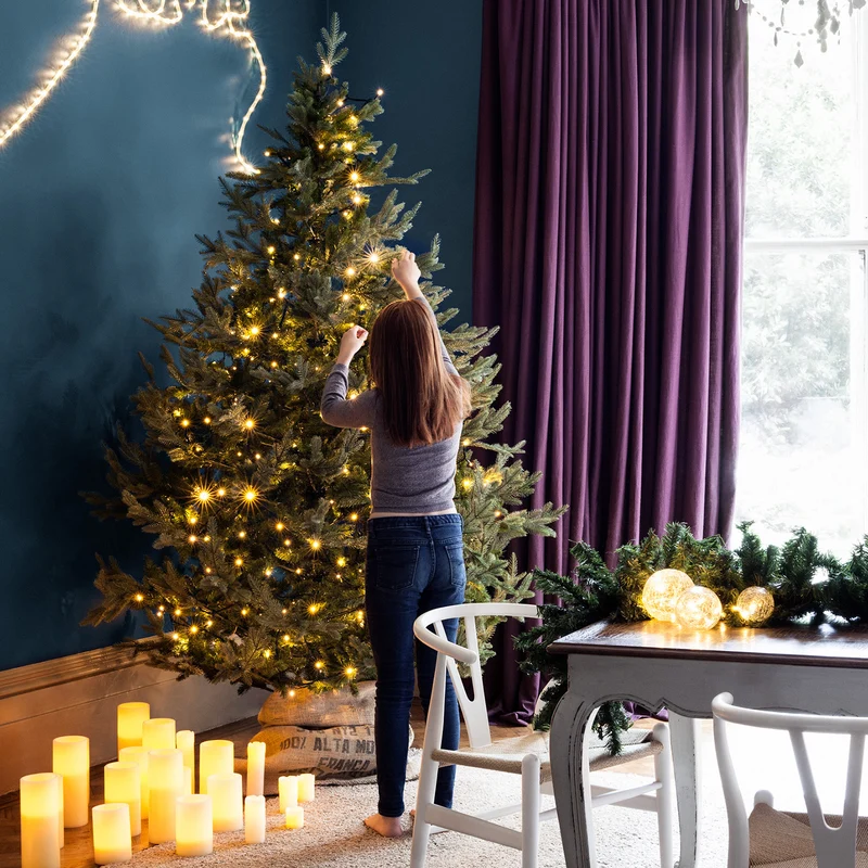 Core Connect 40m 400er LED Lichterkette warmweiß koppelbar grünes Kabel