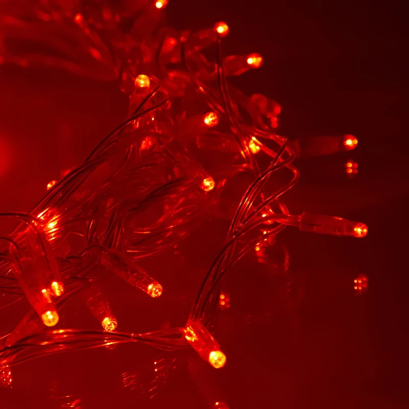 Core Connect 40m 400er LED Lichterkette rot koppelbar transparentes Kabel