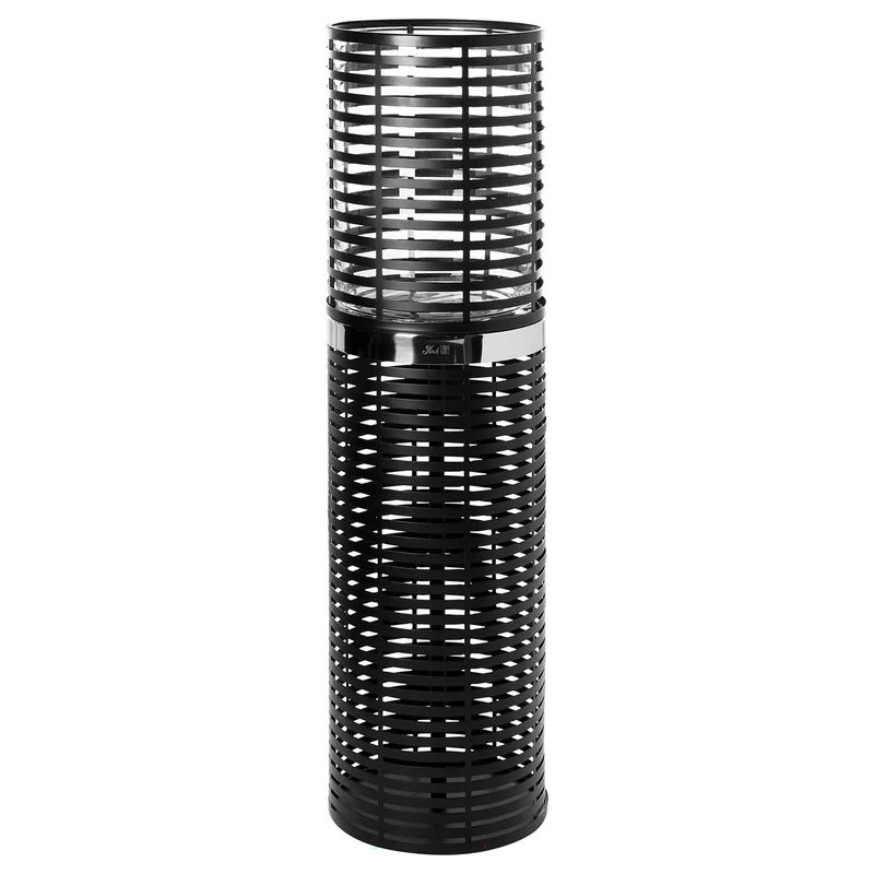Windlicht – Schwarze Optik, Glasdesign, Pulverbeschichtet - Matera | Fink Living