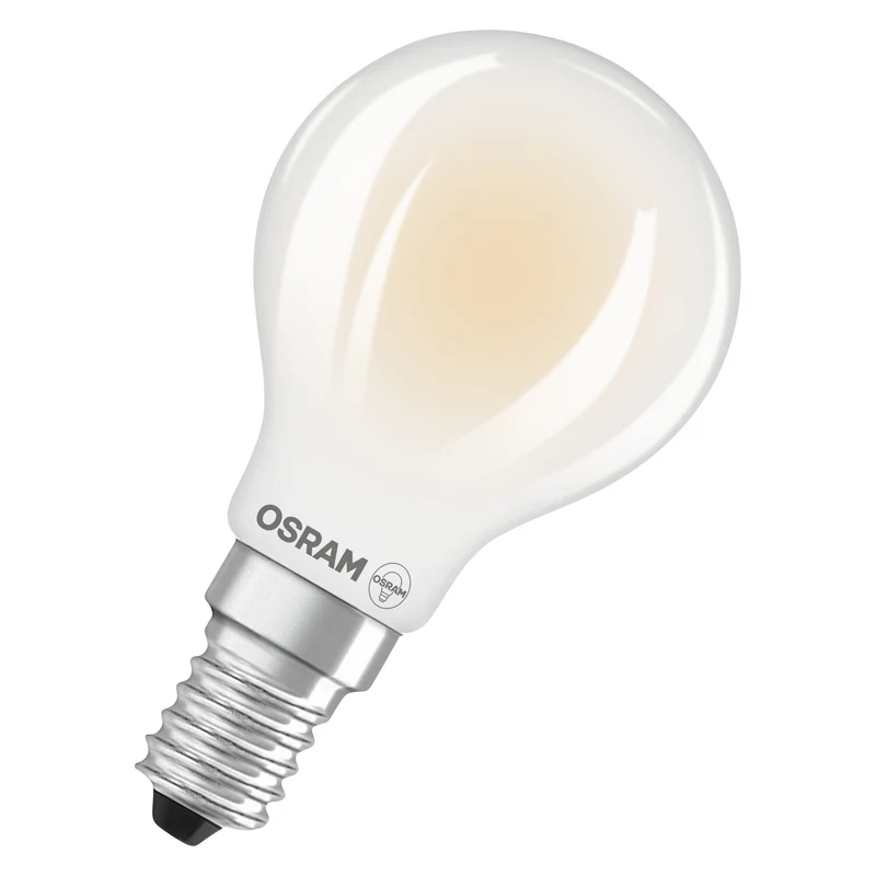 OSRAM LED CLASSIC P ENERGY EFFICIENCY A in P-Form, LED-Lampe, Bleifreies Glas, Matt, 3,8 W, (ex 60 W), 806 lm, Kaltweiß, 4000 K, Energieeffizienzklasse: A, CRI 80