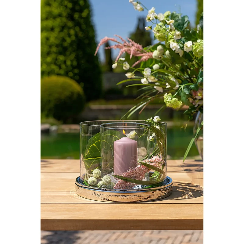 Windlicht – Mundgeblasenes Glas, Zylindrische Form, Zeitloses Design - Lamonte | Fink Living