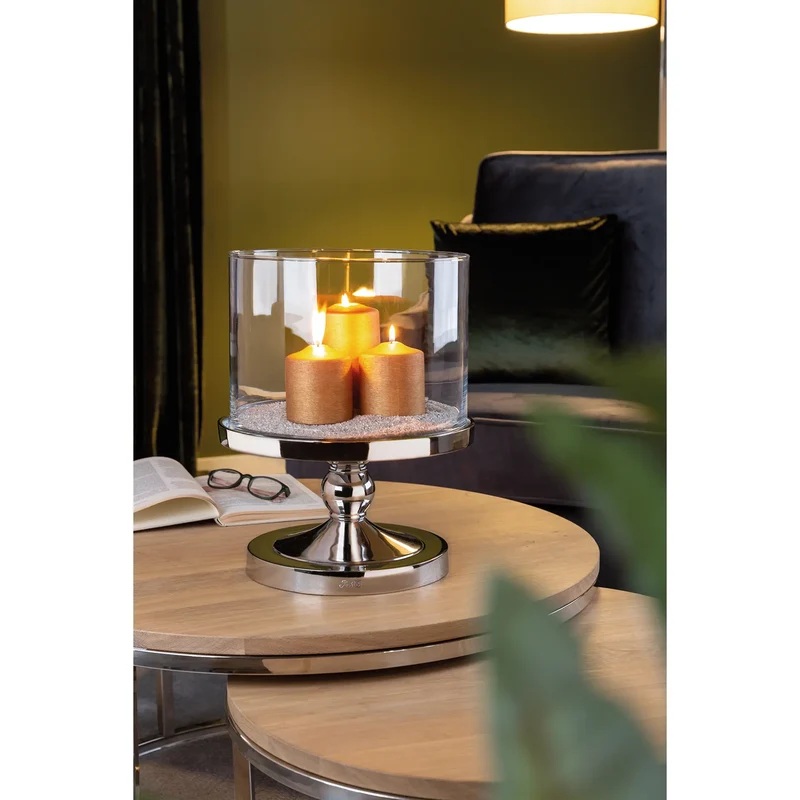 Windlicht – Mundgeblasenes Glas, Zylindrische Form, Zeitloses Design - Lamonte | Fink Living