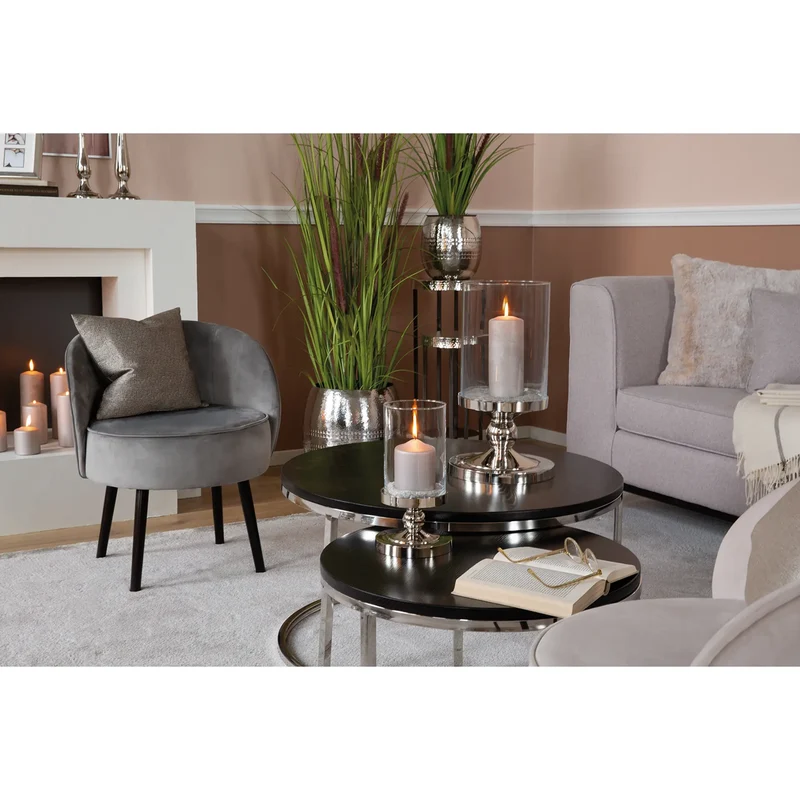 Windlicht – Glaseinsatz, Elegante Form, Glanzoptik - Lamonte | Fink Living