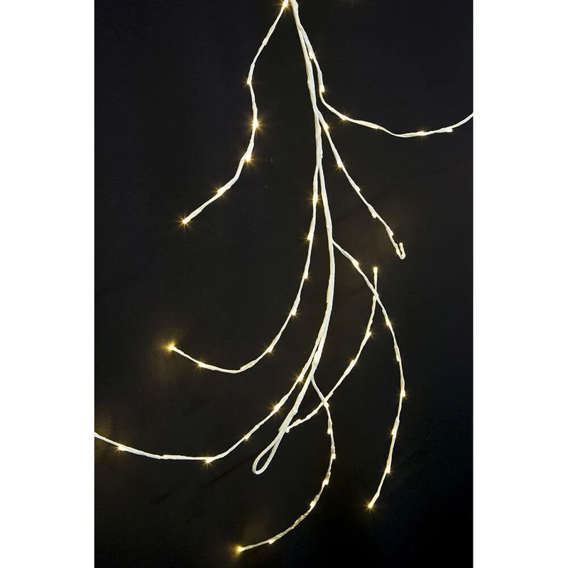 LED Dekoration variabel als Lichterkranz Lichtergirlande weiß 240 Warmweiße Dioden IP44