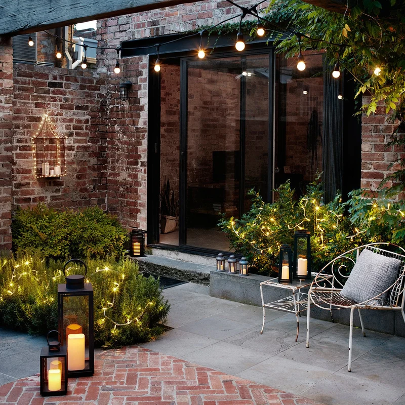 Core Connect 30m 300er LED Lichterkette warmweiß koppelbar transparentes Kabel