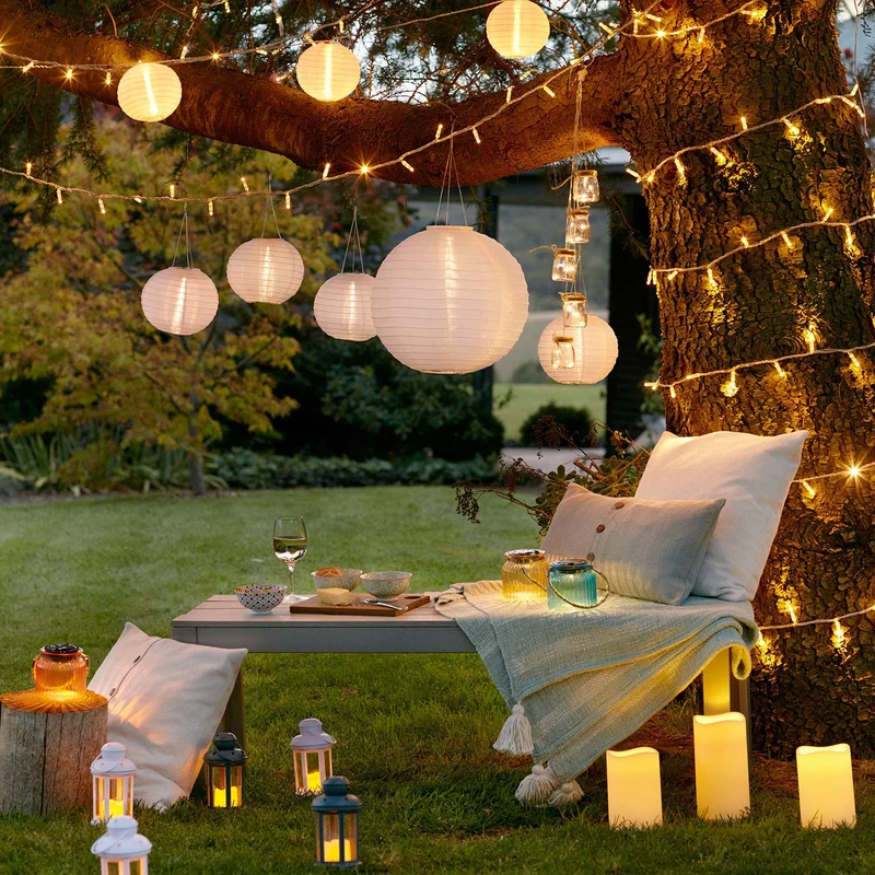 Core Connect 30m 300er LED Lichterkette warmweiß koppelbar transparentes Kabel