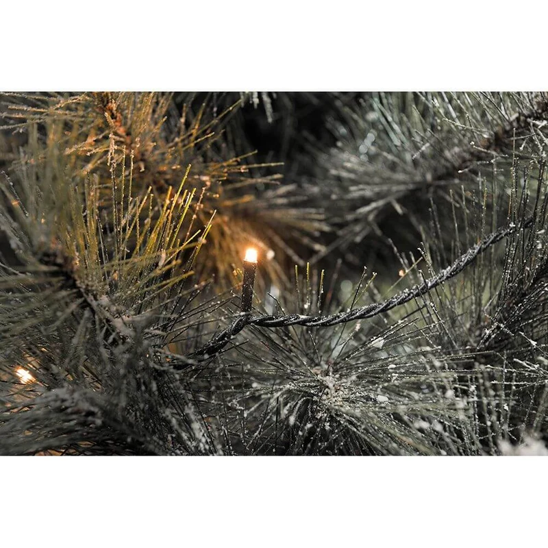 LED Lichterkette mit Glimmereffekt 160 bernsteinfarbene Dioden (80 glimmend) IP44