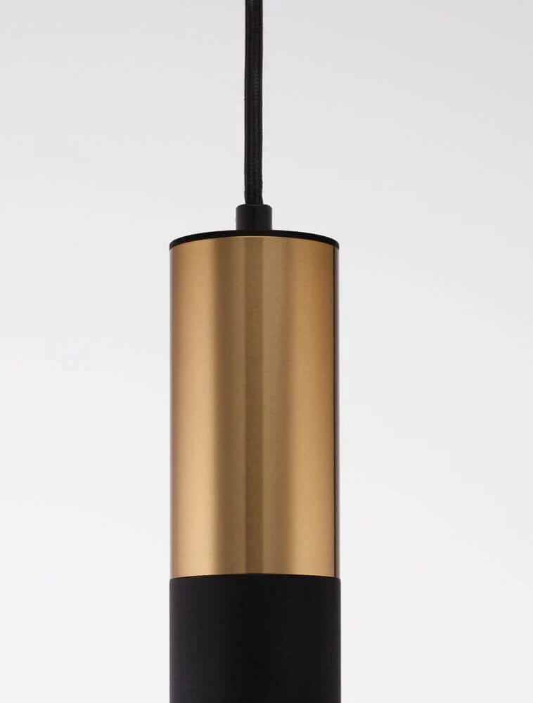 Pongo Pendelleuchte Cover Unten Ø 5,6cm Schwarz, Gold
