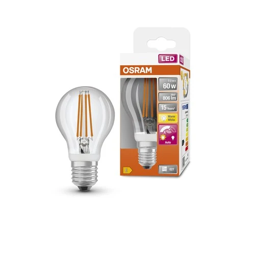 OSRAM LED STAR MOTION SENSOR CLASSIC A LED-Speziallampen mit Bewegungssensor, klassische Kolbenform, E27