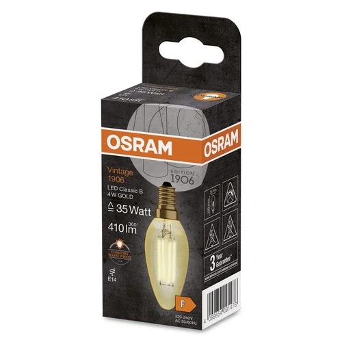 OSRAM Vintage 1906® Classic B LED-Lampe, 4W, 410lm , E14