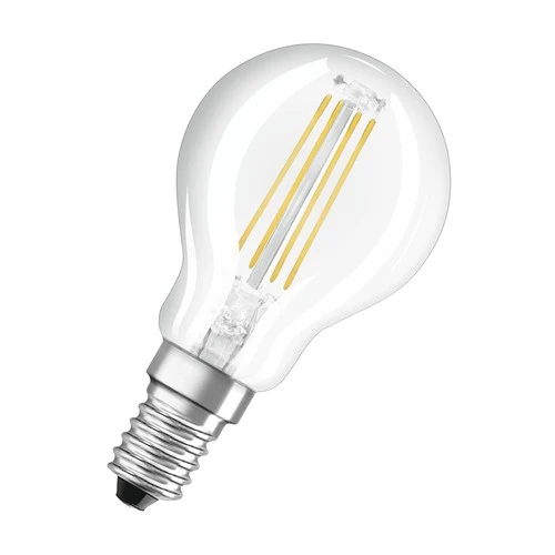 OSRAM LED Base Classic LED Lampe Filament (ex 40W) 4W / 2700K Warmweiß E14, 5er Pack