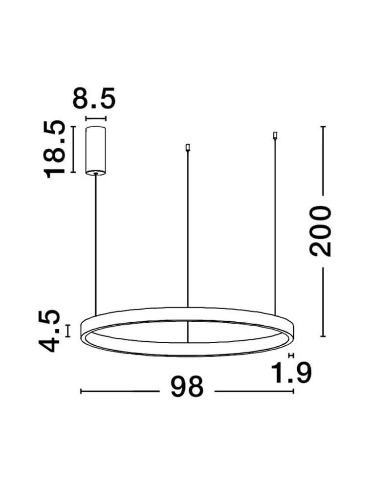 Elowen LED Pendelleuchte 3000K Up & Down Braun