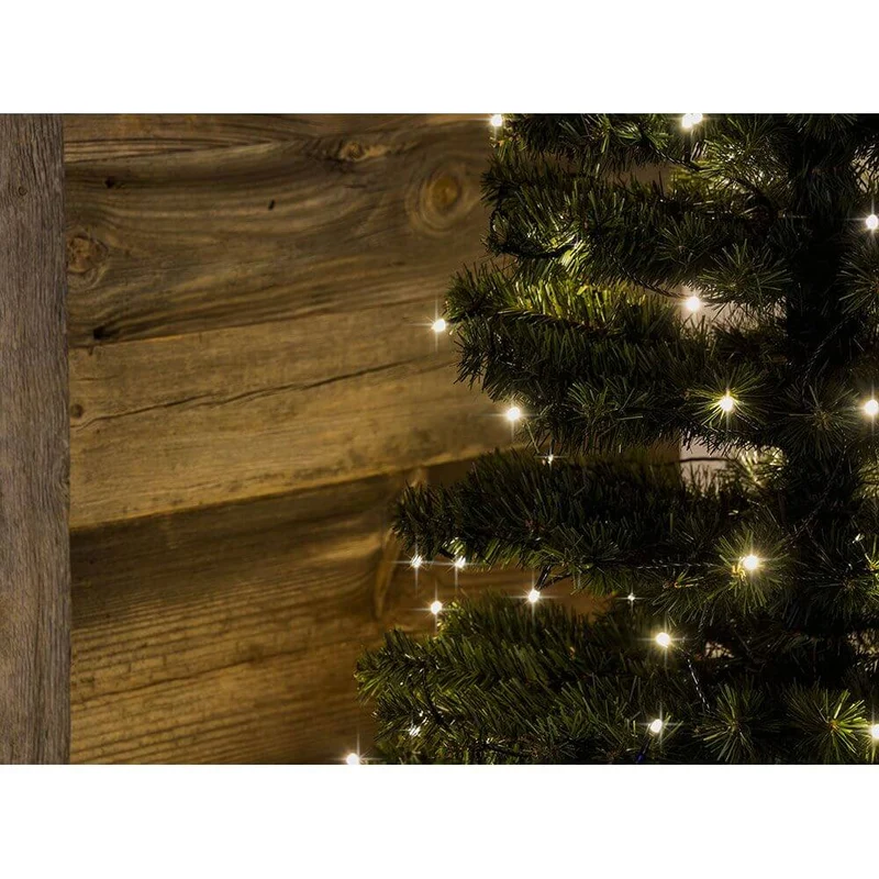 12m Micro LED Lichterkette gefrostet 10 Warmweiße Dioden
