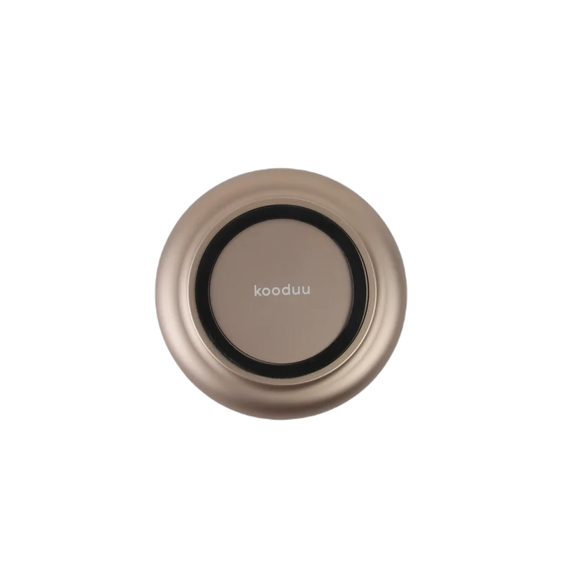 Windlicht aus Glas und Aluminium mit modernem Design und LED-Kerzen-Kompatibilität, Sepia – Glow 08 | Kooduu