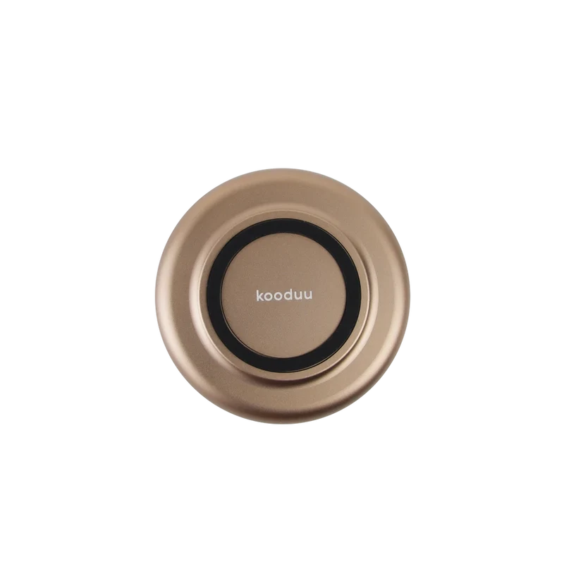Windlicht aus Glas und Aluminium mit modernem Design und LED-Kerzen-Kompatibilität, Sepia – Glow 10 | Kooduu