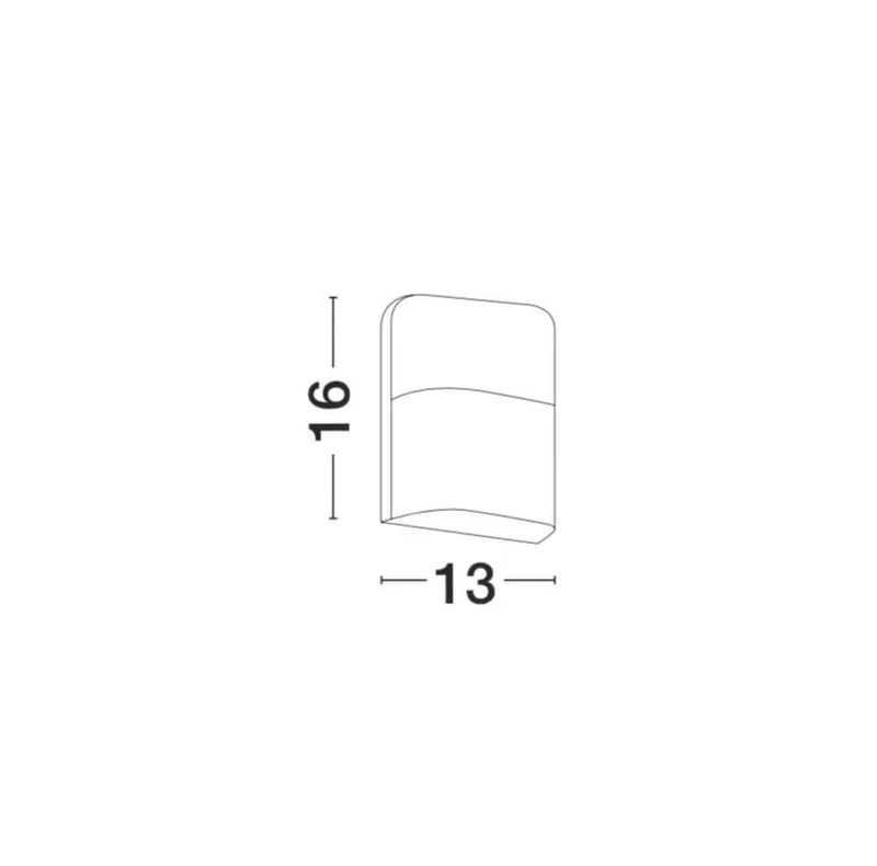 Droplet LED Außenwandleuchte 3000K IP65