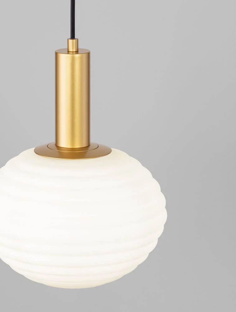 Allen Pendelleuchte E27 Gold, Weiß