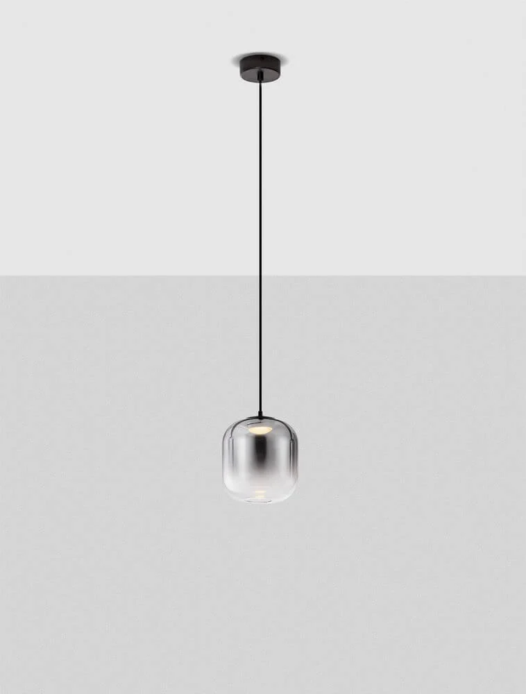 Aelia LED Pendelleuchte 3000K Schwarz, Rauch