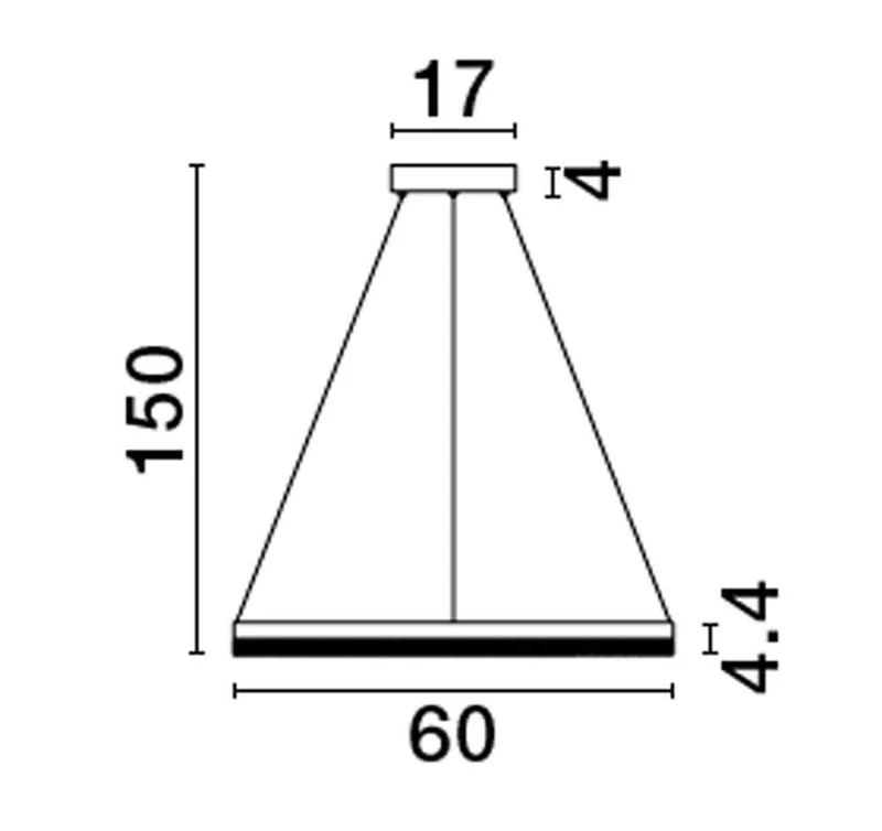 Adria LED Pendelleuchte Ø 60cm 3000K