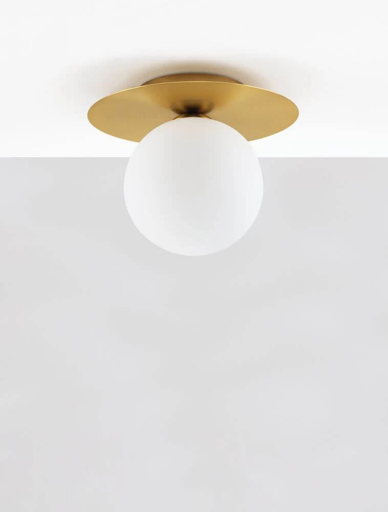 Indigo Deckenleuchte Gold, Weiß
