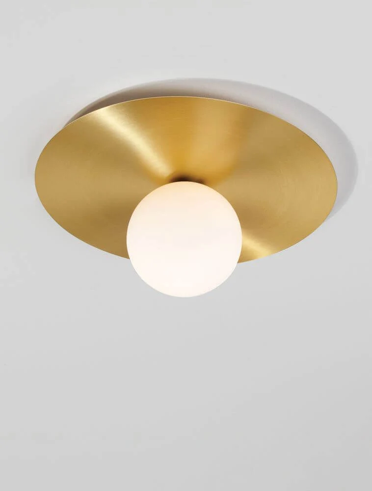 Indigo Deckenleuchte Gold, Weiß